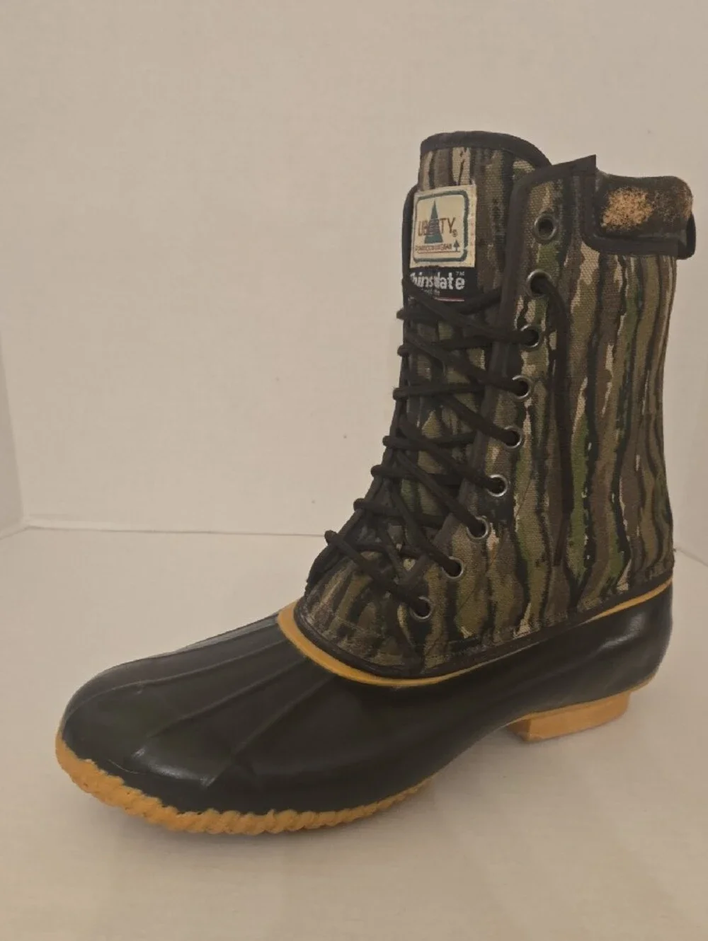 LIBERTY Thinsulate Vintage Camo Steel-Shank Duck-Hunting Boots